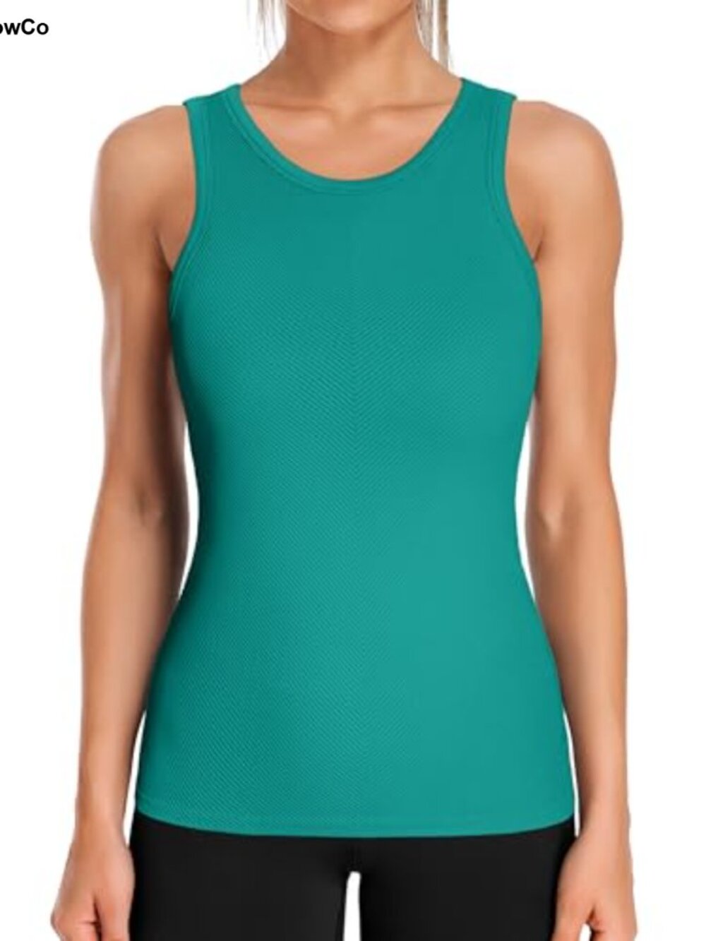 Ribflex Workout Tank Top with Built-in Bra & Removable Padding for Gym Yoga